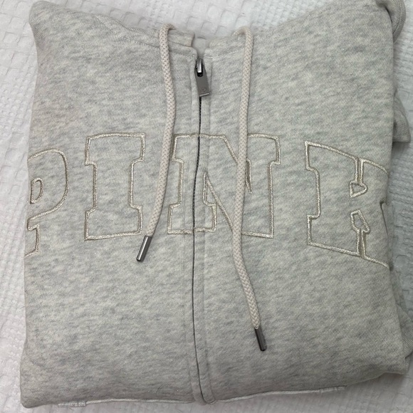 PINK Gray Sweat Suit - Picture 2 of 10